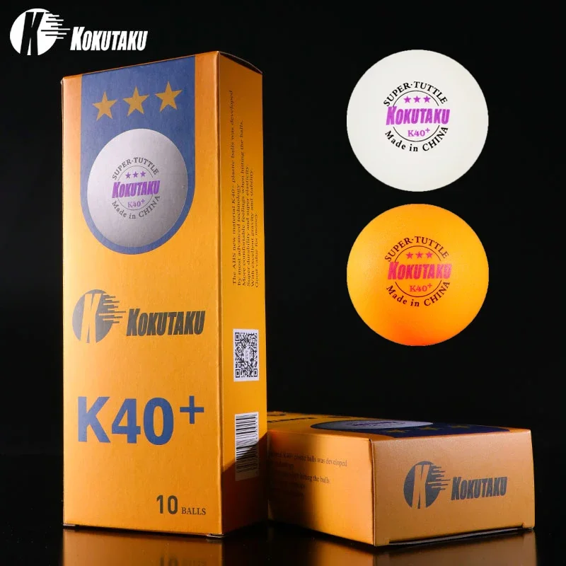 Table Tennis Olympics - Ausverkauf Kokutaku K40+ 3-Sterne-Tischtennisbälle mit Naht,