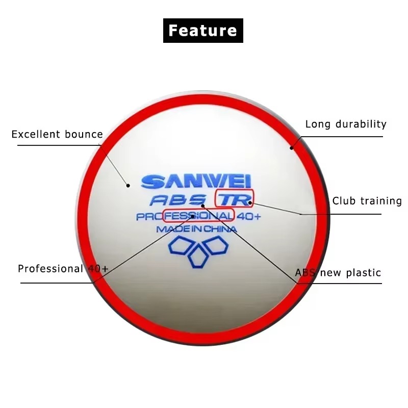 50/100 Stück SANWEI TR 3-Stern – Table Tennis Olympics Bewertung und Preis